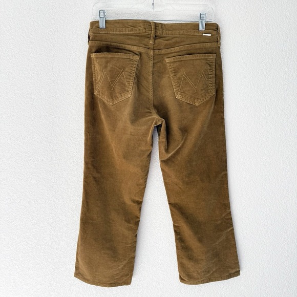 Mother Denim Outsider Crop Hopscotch Okra Pants 29 Corduroy Cord - Picture 2 of 7
